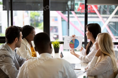 Preview: group of business people having meeting together