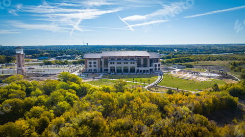 Preview: Aerial shot of University of North Texas, Frisco Texas
