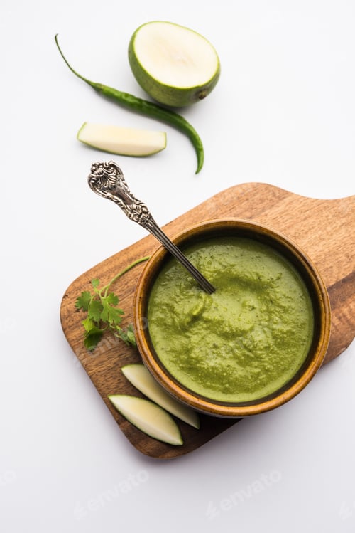 Preview: Raw Mango Chutney also known as Green Aam or Kairi chutney