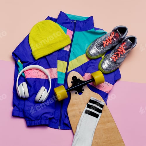 Preview: Trendy Fashion Still Life with 90s Style