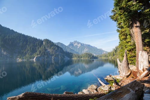 Preview: Mountains lake
