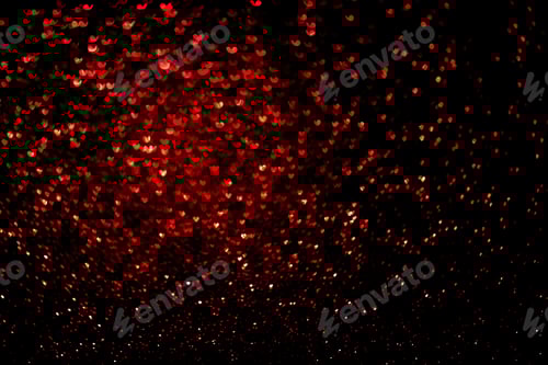 Preview: Valentine's day background with hearts bokeh