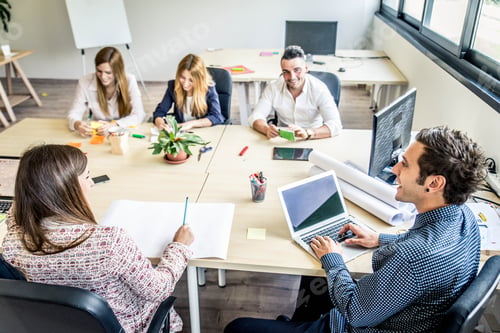 Preview: Brainstorming in a startup office