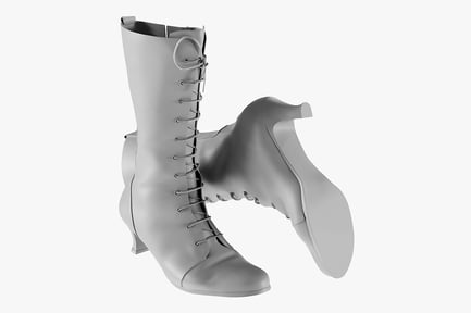 Preview: Lace-Up High Heel Women's Boots