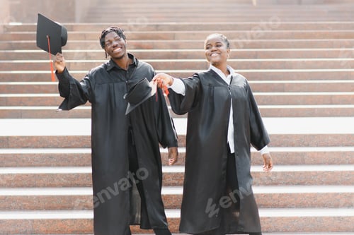 Preview: optimistic young university graduates at graduation