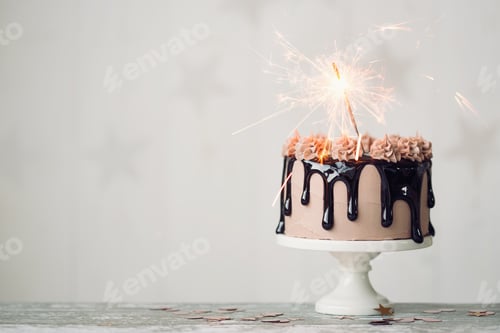 Preview: Chocolate birthday cake