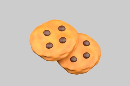 Preview: Two fresh baked cookies