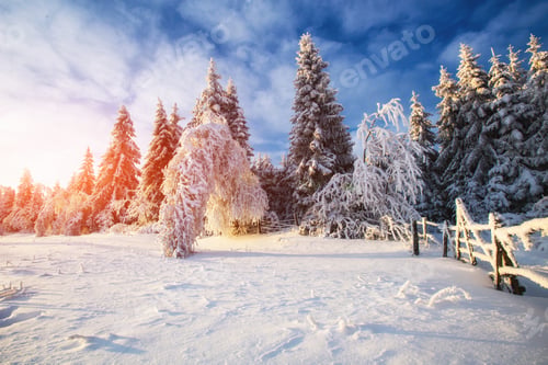 Preview: Mountain village in the Winter