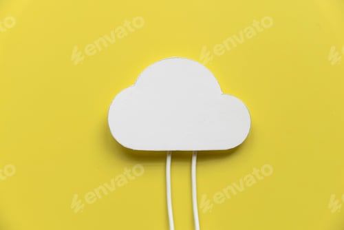 Preview: Cloud computing data storage concept.Network computing technologies. Digital server.
