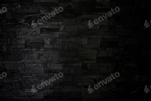 Preview: black background wall cladding stone pattern for modern house design a real stone wall