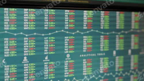 Preview: Real time stock sales statistics with global hedge fund on monitor
