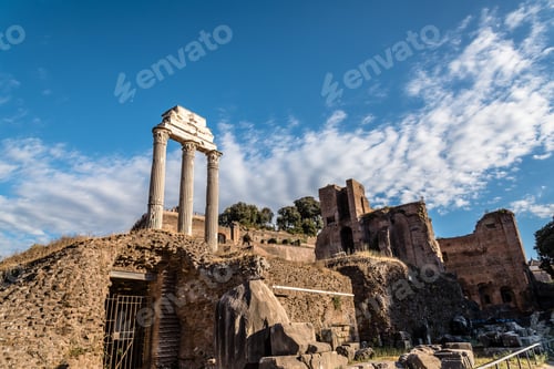 Preview: View of Forum of Rome a sunny summer day in Rome