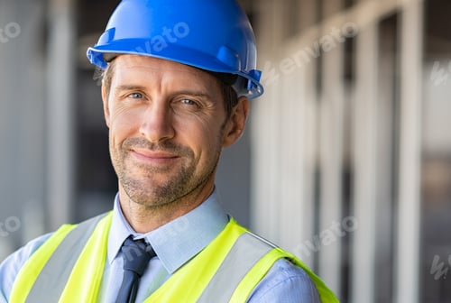 Preview: Successful engineer at building site