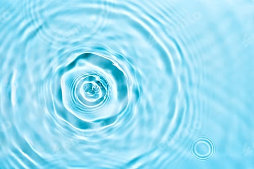 Preview: Cosmetic moisturizer micellar water. Abstract transparent liquid background with concentric circles
