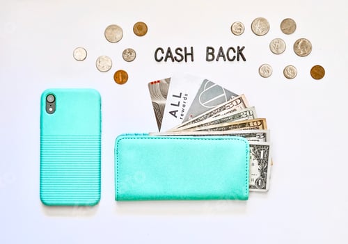 Preview: Cash back rewards on credit cards, electronic pay and checking account. Coins cash phone checkbook