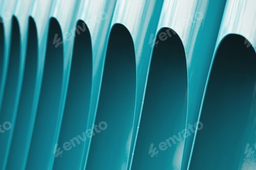 Preview: Blue pipes background, closeup