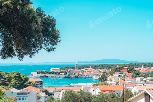 Preview: Skyline of the beautiful town of Rab. Rab island, Croatia