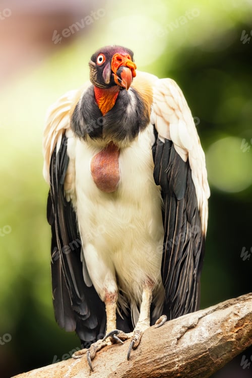 Preview: King Vulture Perched on Branch