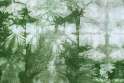 Preview: handcrafted tie dye green abstract pattern