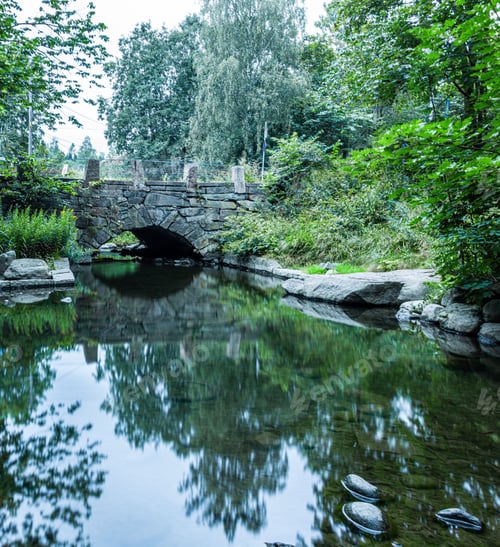 Preview: Stone vault bridge at Grorud Oslo Norway