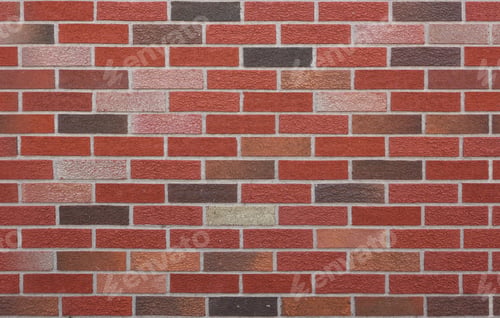 Preview: Rustic brick wall background featuring various shades of red and brown.