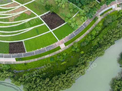 Preview: Aerial panorama view of landscape in Shenzhen city,China