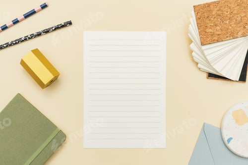 Preview: Paper with pastel stationery