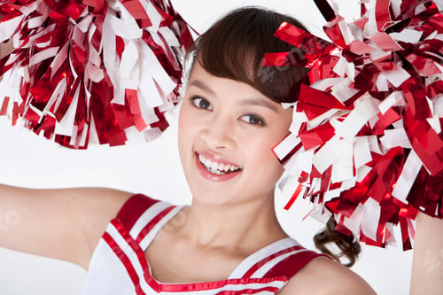 Preview: Portrait of a cheerleader in red