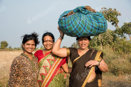 Preview: Indian farmer family in their farm