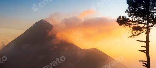 Preview: Fuego Volcano Guatemala Sunset