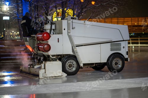 Preview: Ice rink resurfacer vehicle resurface machine outdoor