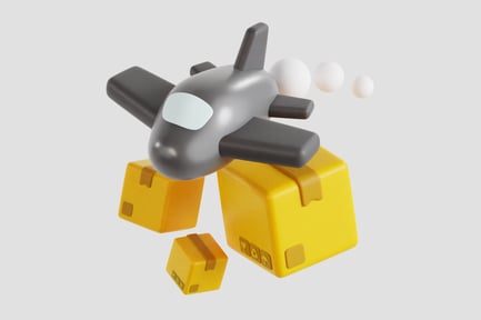 Preview: 3D Cartoon International Delivery Asset