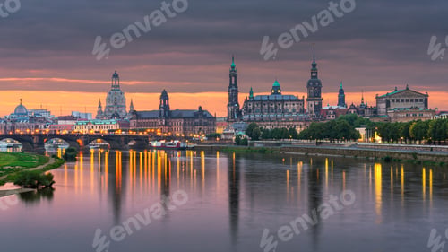 Preview: Dresden, Germany above the Elbe River