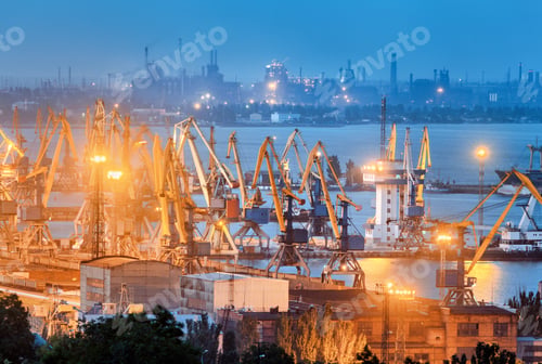 Preview: Sea port and steel plant in Mariupol, Ukraine before the war
