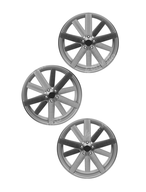 Preview: Car wheel, Car alloy rim on white background