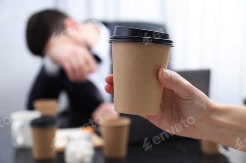 Preview: Messy office workplace, workplace and workspace concept