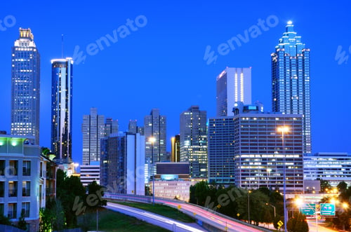 Preview: Skyline Of Downtown Atlanta, Georgia, Usa