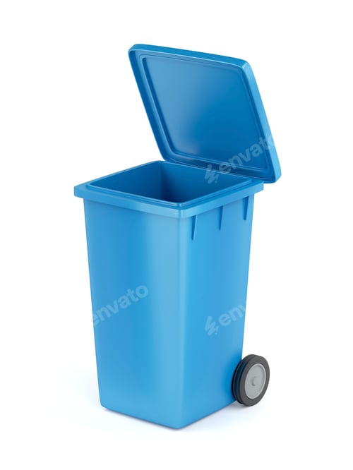 Preview: Plastic garbage bin