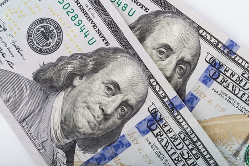 Preview: Closeup of United States One Hundred Dollar Bills