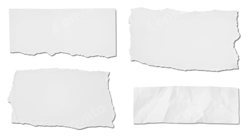 Preview: white paper ripped message torn note background piece