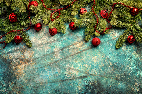 Preview: Christmas background with fir tree