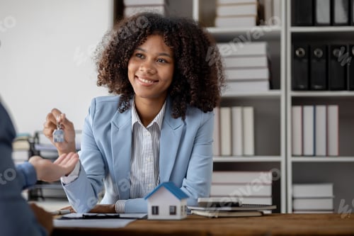 Preview: An American woman is a land and real estate broker for houses and condos, she is a real estate broke