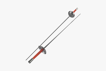 Vista previa: Espada de doble empuñadura con hoja alargada