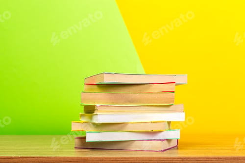 Preview: Books on the table.