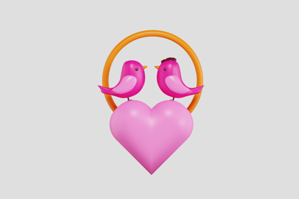 Preview: Valentine Birds Heart