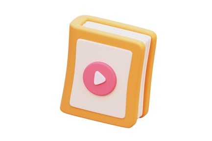 Preview: Audio Book 3D Illustration