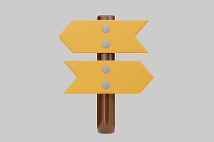 Signpost with Two Arrows