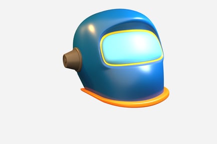 Preview: Welding Mask 3D illustration