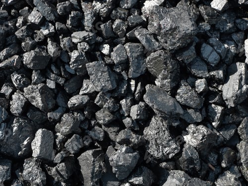 Preview: Barbecue grill coal close up. Black charcoal texture background.