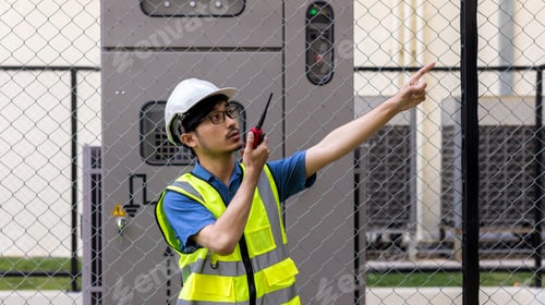 Preview: Electrical engineer working in control room.